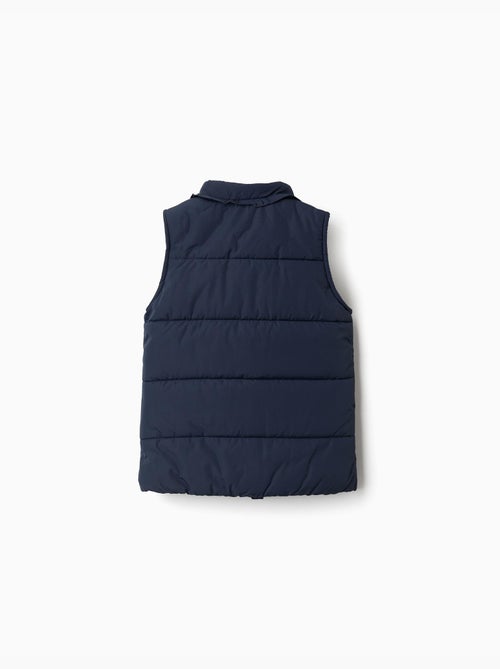 Chaleco acolchado con forro polar y volantes - Kiabi