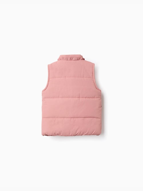 Chaleco acolchado con forro polar y volantes - Kiabi
