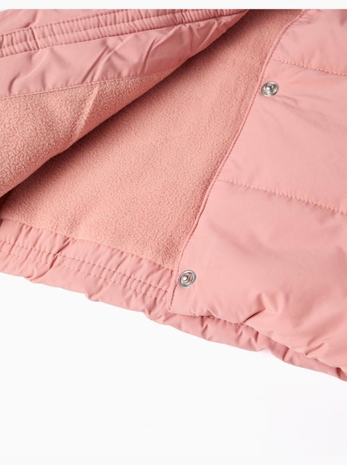Chaleco acolchado con forro polar y volantes - Kiabi