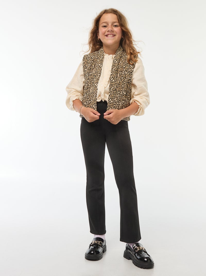 Chaleco acolchado de leopardo Beige - Kiabi