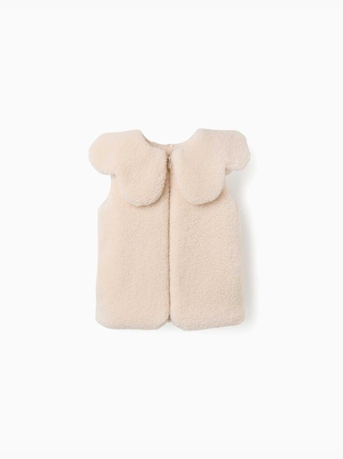 Chaleco acolchado de sherpa con maxi cuello - Kiabi