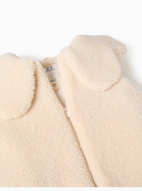 Chaleco acolchado de sherpa con maxi cuello - Kiabi