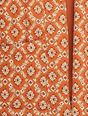 Chaleco acolchado estampado