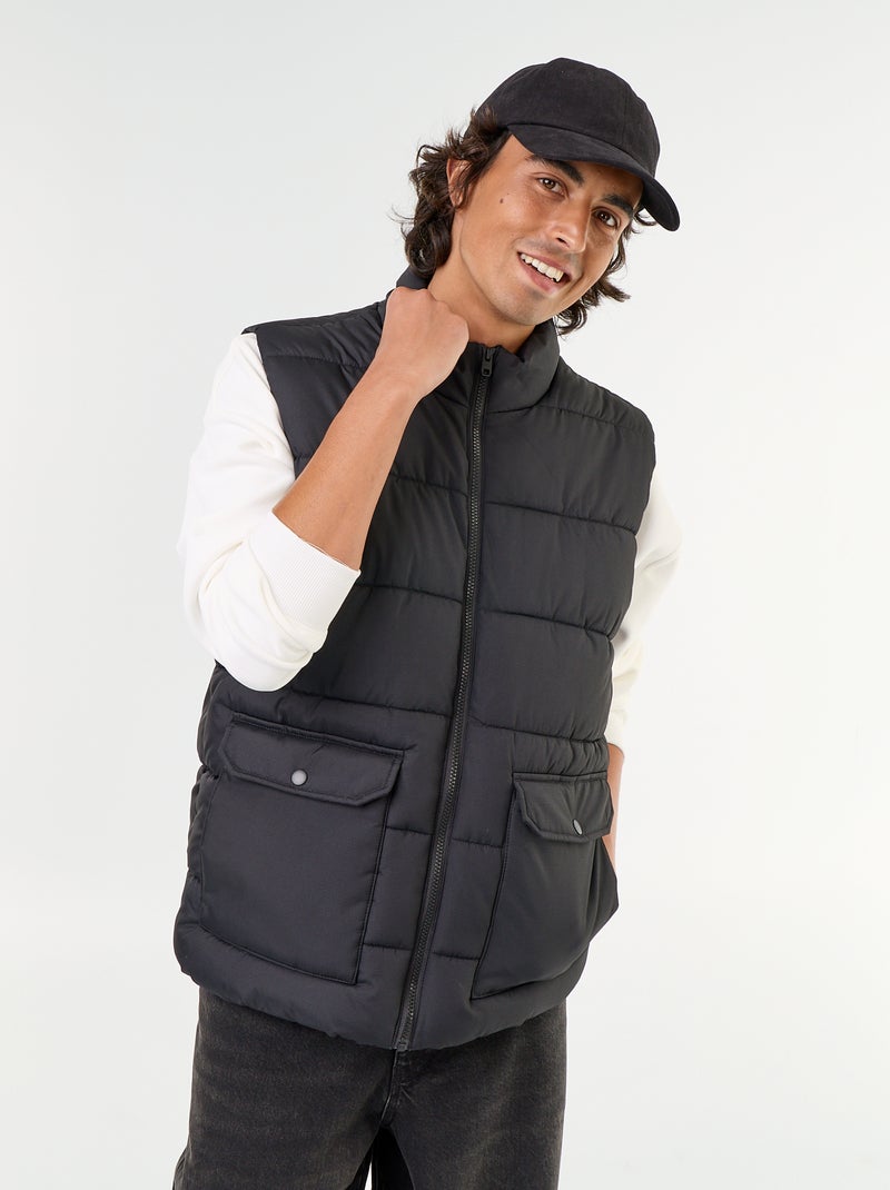 Chaleco acolchado ligero Negro - Kiabi
