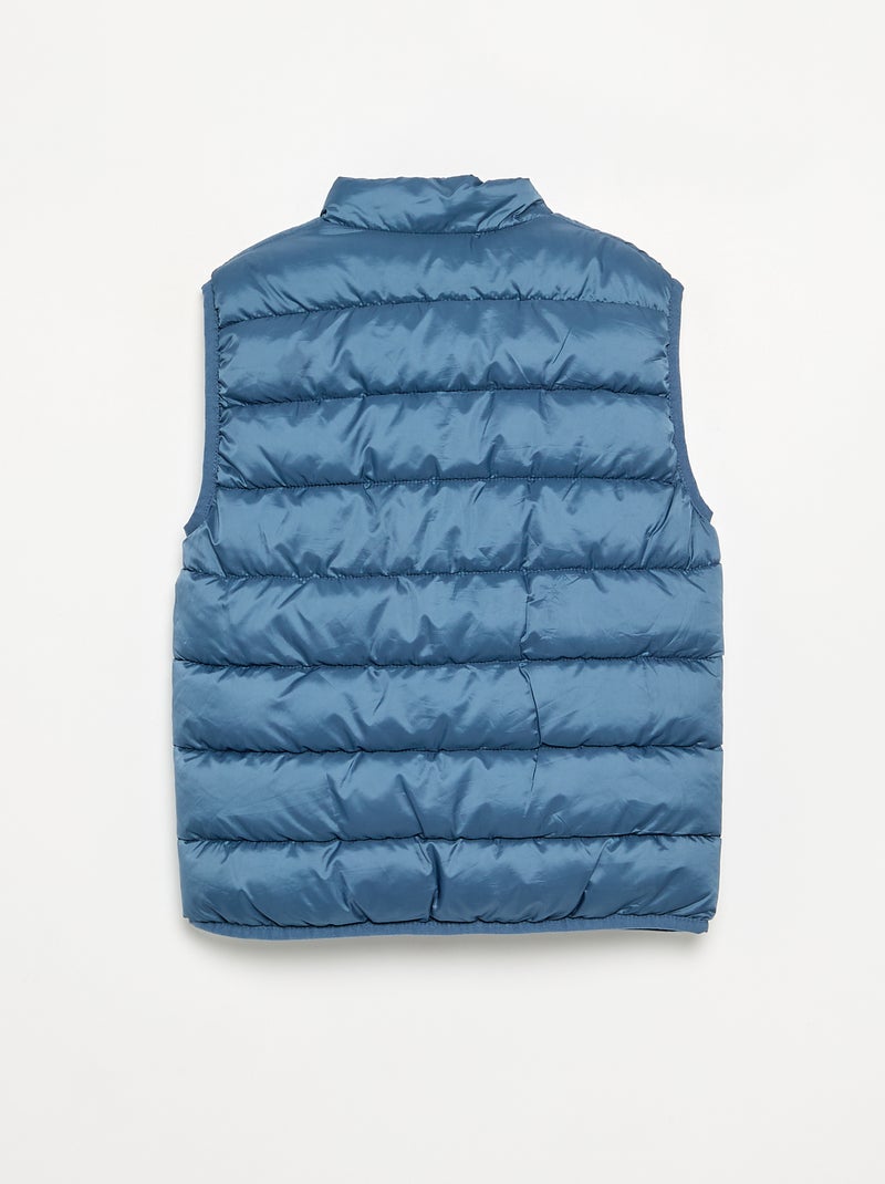 Chaleco acolchado ligero sin mangas Azul - Kiabi