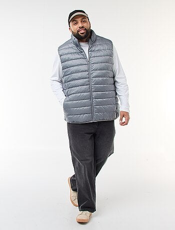 Chaleco acolchado ligero sin mangas con cuello alto