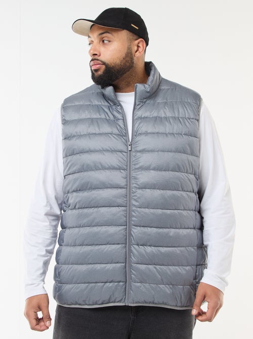 Chaleco acolchado ligero sin mangas con cuello alto - Kiabi