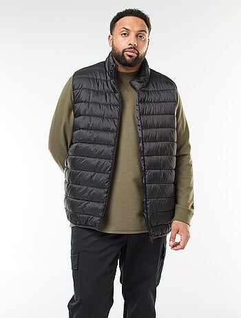 Chaleco acolchado ligero sin mangas con cuello alto
