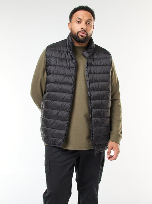 Chaleco acolchado ligero sin mangas con cuello alto - Kiabi
