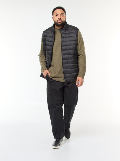 Chaleco acolchado ligero sin mangas con cuello alto - Kiabi