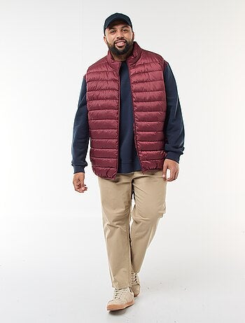 Chaleco acolchado ligero sin mangas con cuello alto