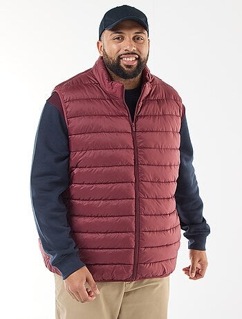 Chaleco acolchado ligero sin mangas con cuello alto