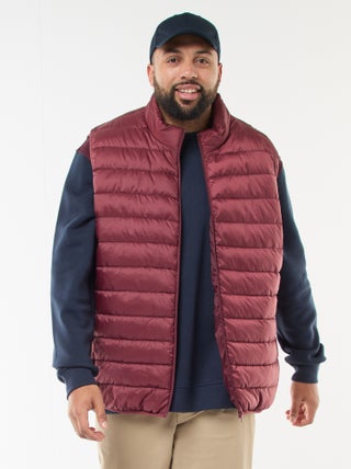 Chaleco acolchado ligero sin mangas con cuello alto