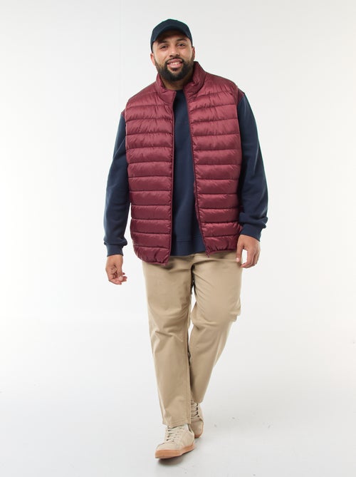 Chaleco acolchado ligero sin mangas con cuello alto - Kiabi