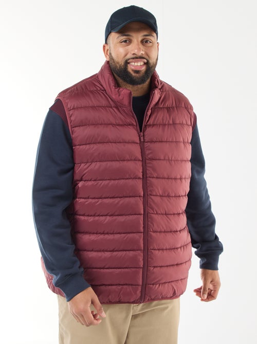 Chaleco acolchado ligero sin mangas con cuello alto - Kiabi