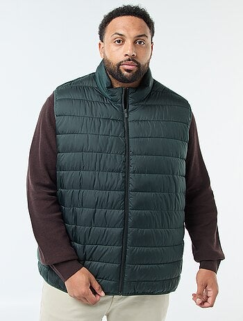 Chaleco acolchado ligero sin mangas con cuello alto