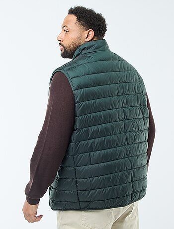 Chaleco acolchado ligero sin mangas con cuello alto