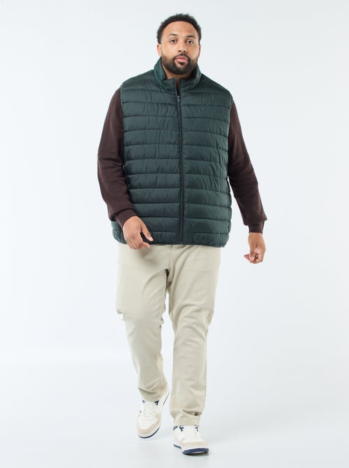 Chaleco acolchado ligero sin mangas con cuello alto - Kiabi