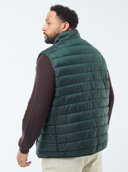 Chaleco acolchado ligero sin mangas con cuello alto - Kiabi