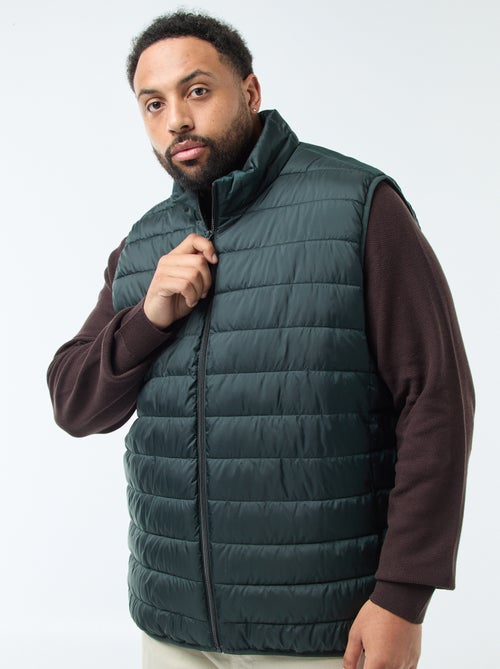 Chaleco acolchado ligero sin mangas con cuello alto - Kiabi