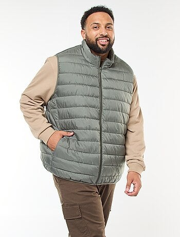 Chaleco acolchado ligero sin mangas con cuello alto