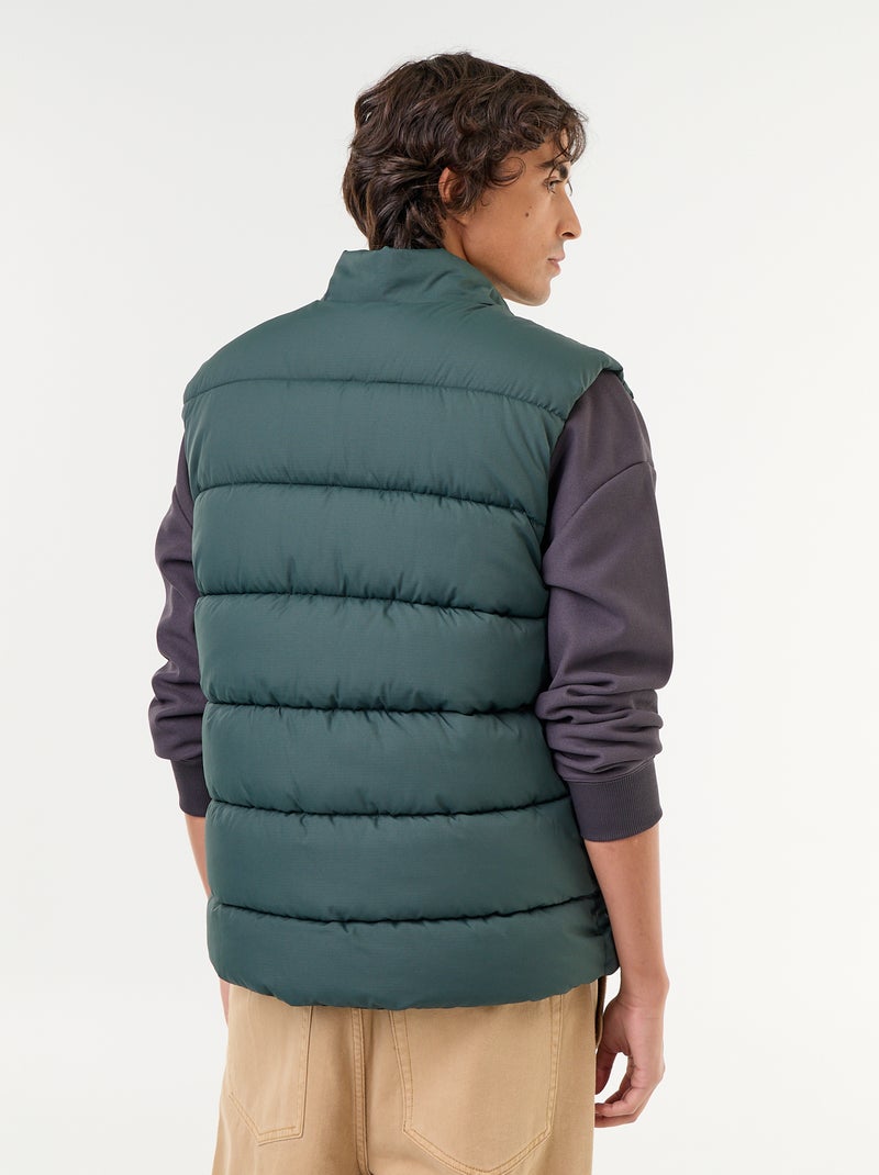 Chaleco acolchado ligero Verde - Kiabi