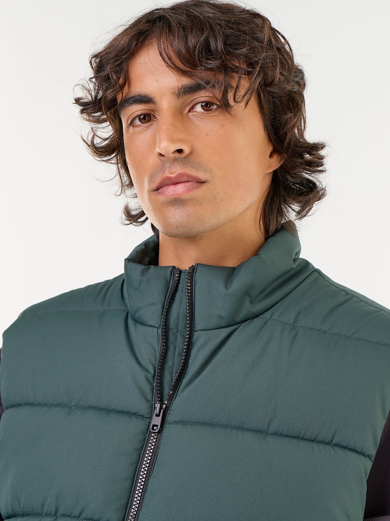 Chaleco acolchado ligero Verde - Kiabi