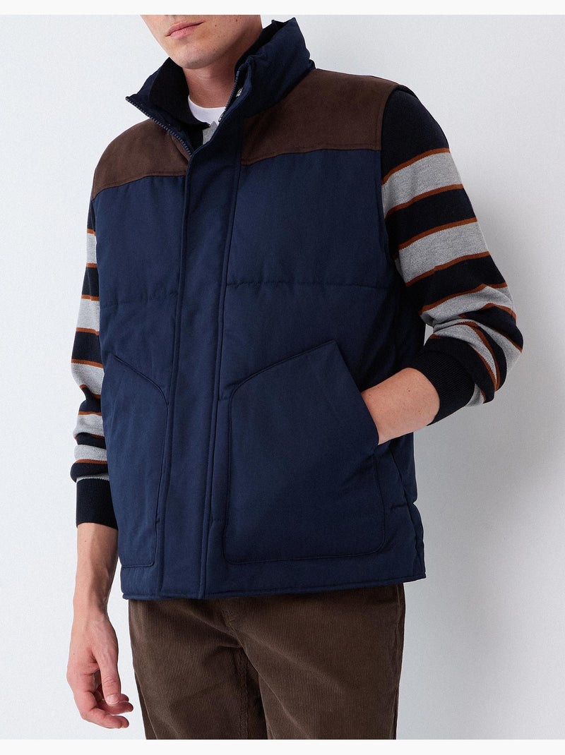 Chaleco acolchado, mo fashion Azul - Kiabi
