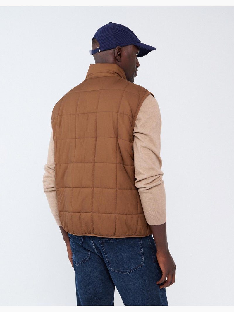 Chaleco acolchado, mo fashion Marrón - Kiabi