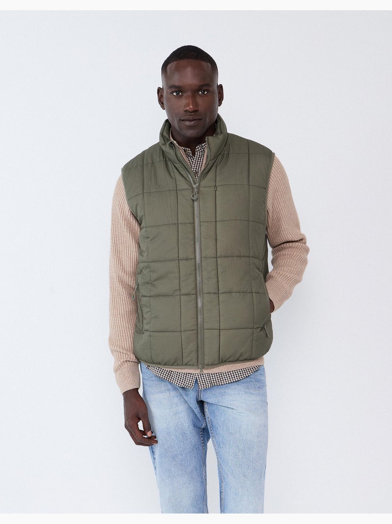 Chaleco acolchado, mo fashion Verde - Kiabi
