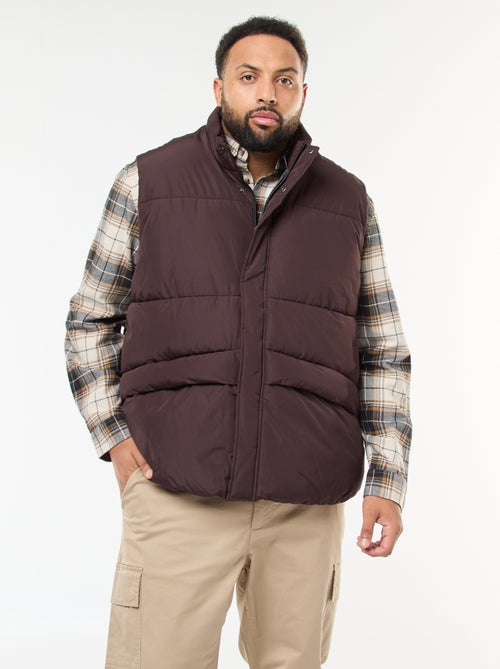 Chaleco acolchado repelente al agua liso - Kiabi