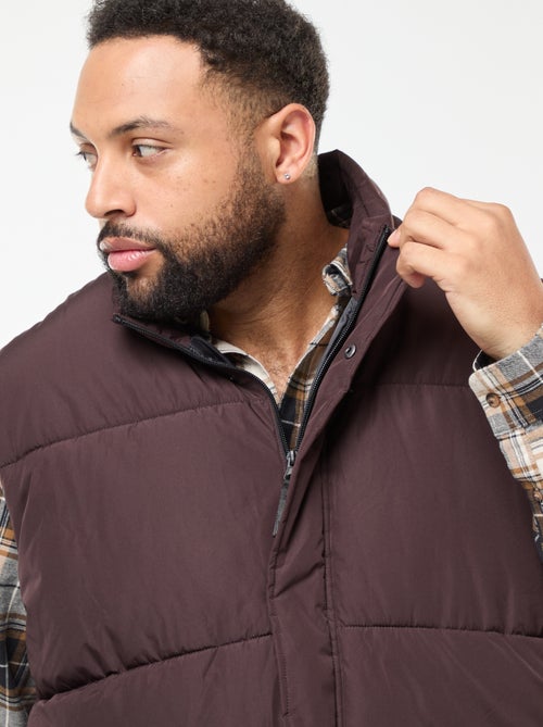 Chaleco acolchado repelente al agua liso - Kiabi