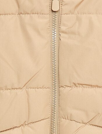 Chaleco acolchado sin mangas con capucha