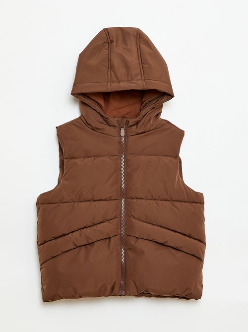 Chaleco acolchado sin mangas con capucha - Kiabi