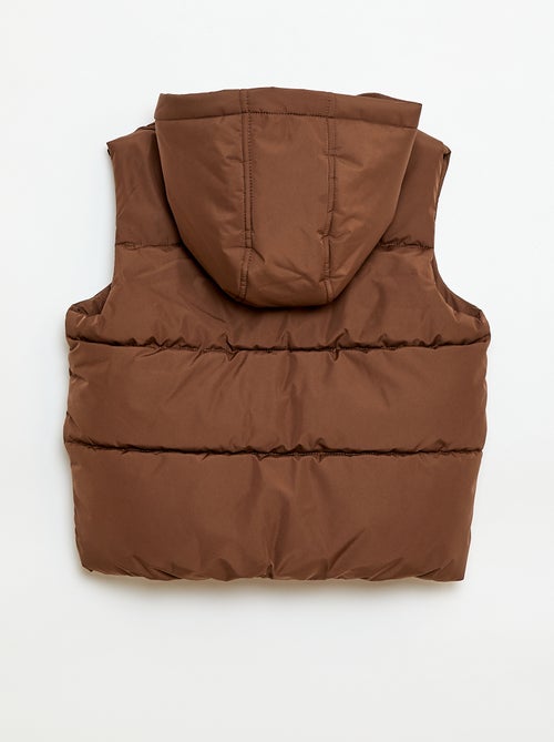 Chaleco acolchado sin mangas con capucha - Kiabi