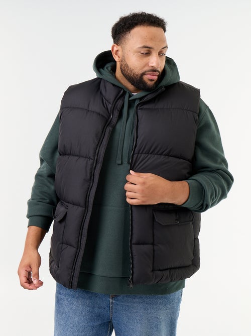 Chaleco acolchado sin mangas forrado de forro polar - Kiabi Chaleco acolchado sin mangas forrado de forro polar - Kiabi