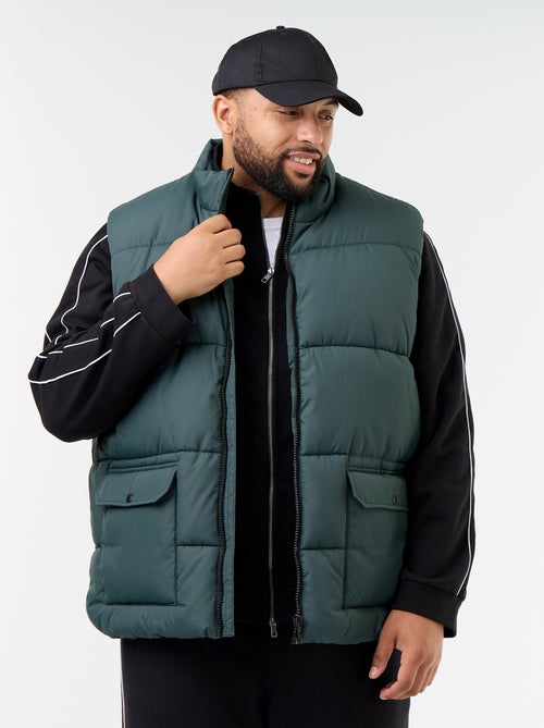 Chaleco acolchado sin mangas forrado de forro polar - Kiabi