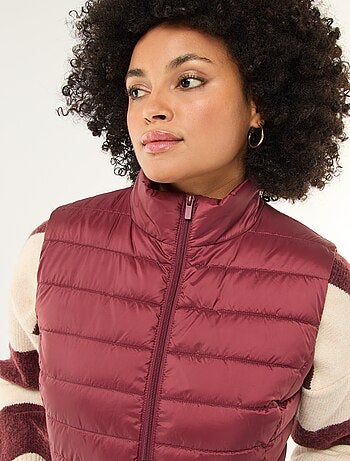 Chaleco acolchado sin mangas repelente al agua