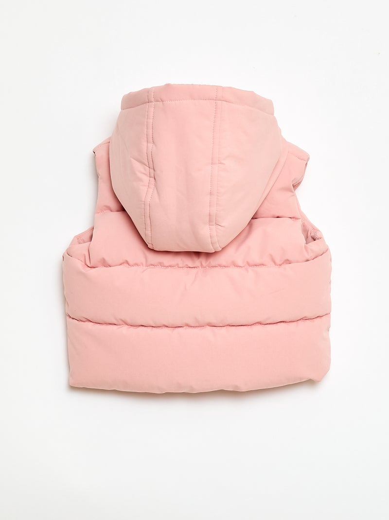 Chaleco acolchado sin mangas Rosa - Kiabi
