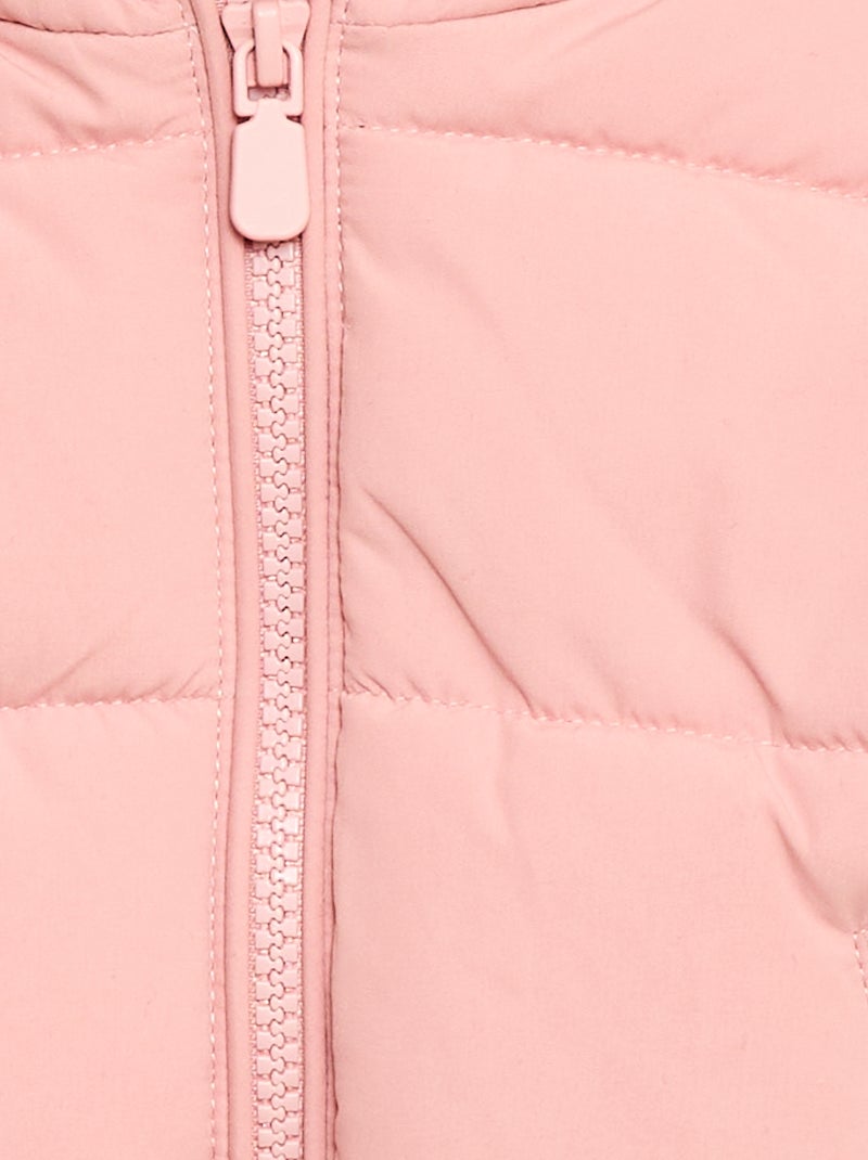 Chaleco acolchado sin mangas Rosa - Kiabi