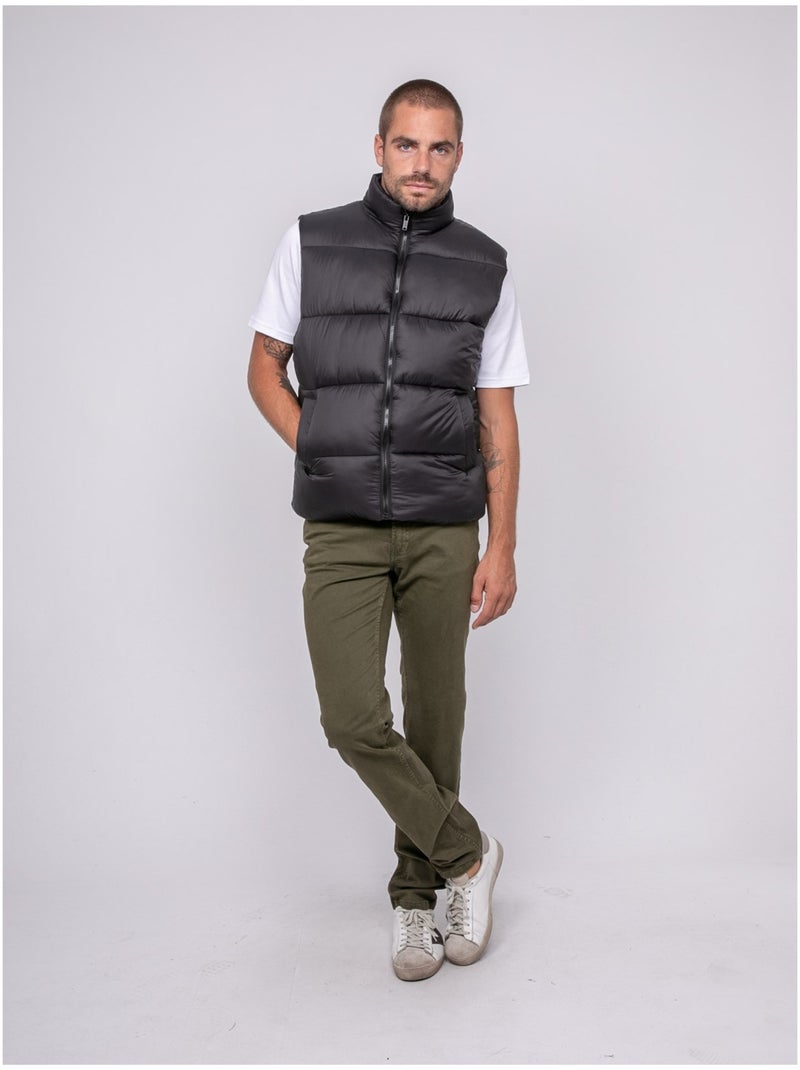 Chaleco acolchado sin mangas ZEBALT Negro - Kiabi