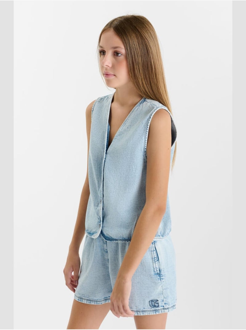 Chaleco bandolero Azul - Kiabi