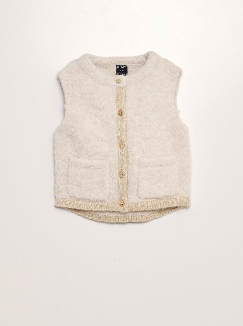 Chaleco BEIGE - Kiabi