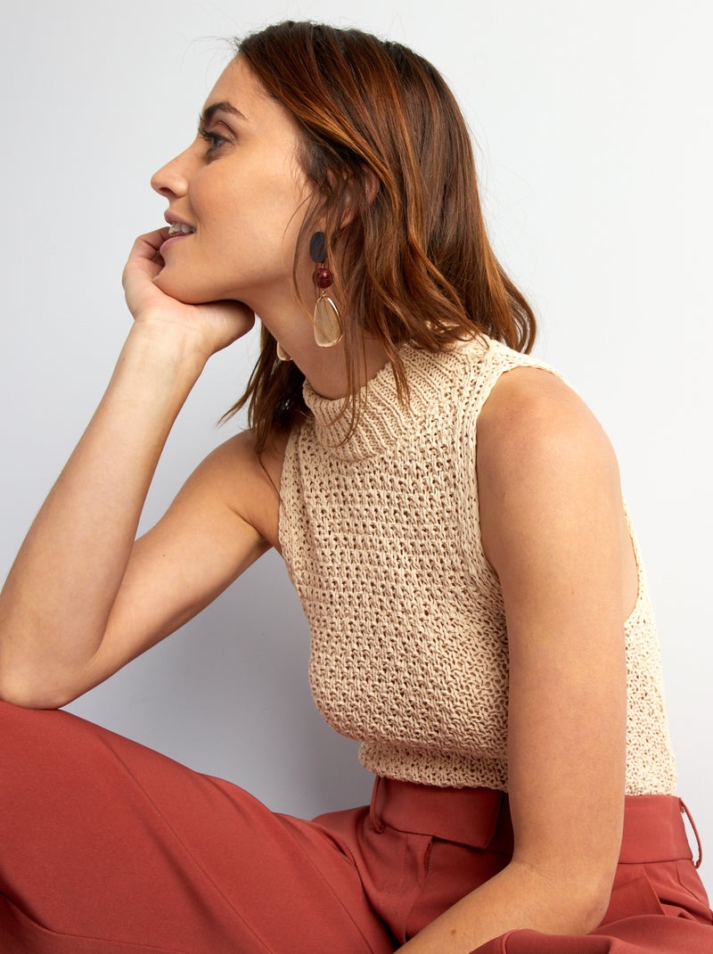Chaleco BEIGE - Kiabi