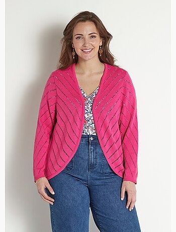 Chaleco bolero de algodón fino calado - Afibel