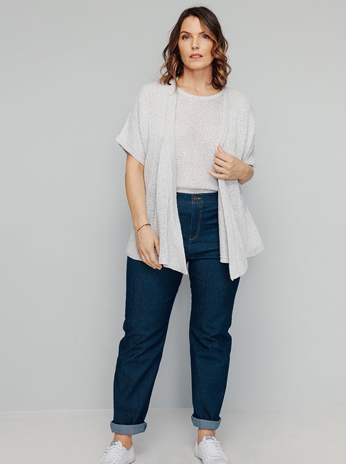 Chaleco bolero de punto brillante - Afibel - Kiabi