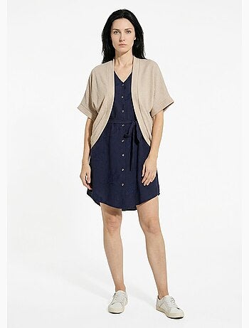 Chaleco bolero de punto gofre - Afibel