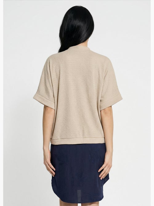 Chaleco bolero de punto gofre - Afibel - Kiabi