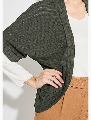 Chaleco bolero de punto gofre - Afibel