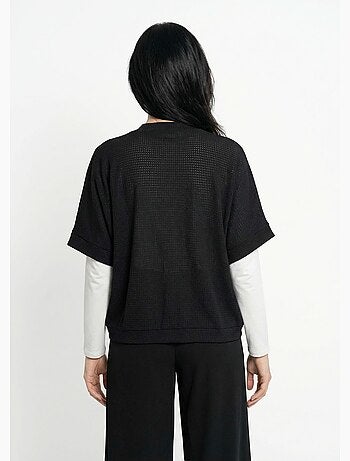 Chaleco bolero de punto gofre - Afibel